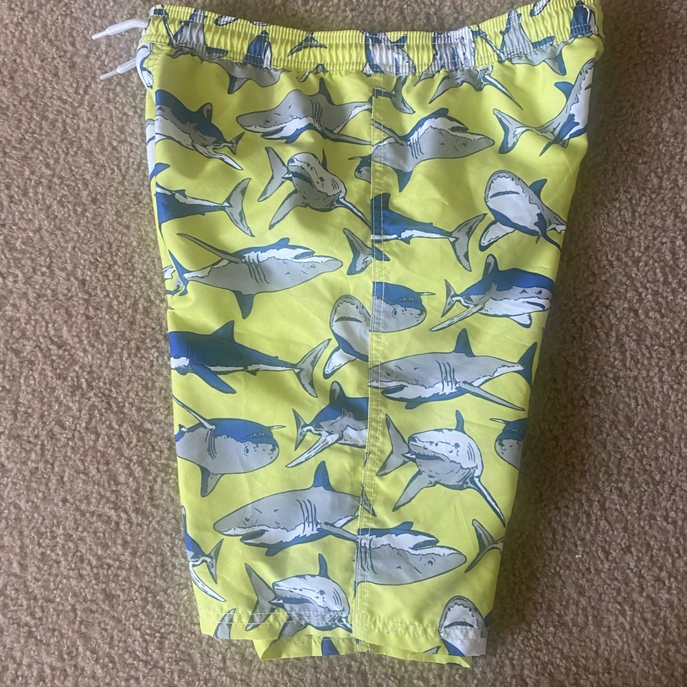 Carter's Swim Trunks Yellow Shark Print